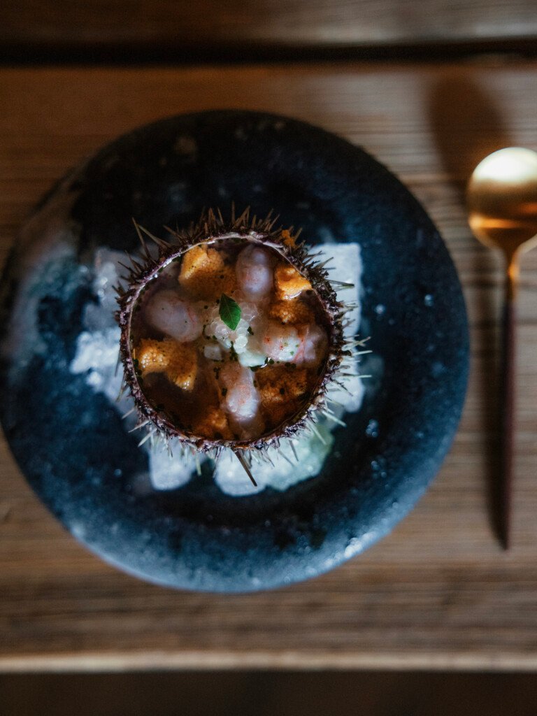 Beyond the New Nordic: How Sven Erik Renaa Is Redefining Fine Dining in Norway 4 Sea Urchin from Tromso Finger Lime Green Strawberry