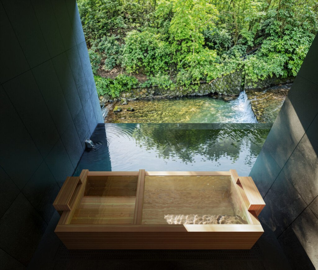 POOL OutdoorBath NOT A HOTEL YUGAWARA ONSEN SUITE CGパース